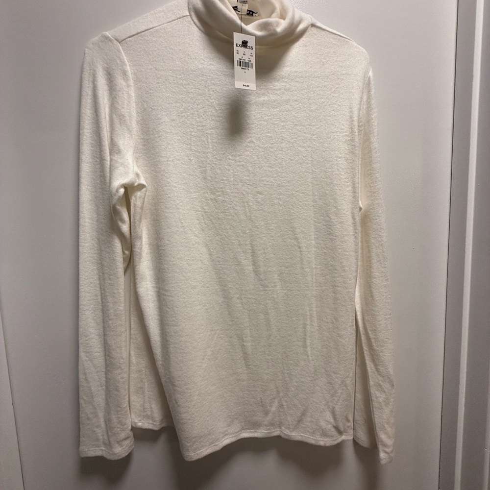 White Turtleneck Sweater